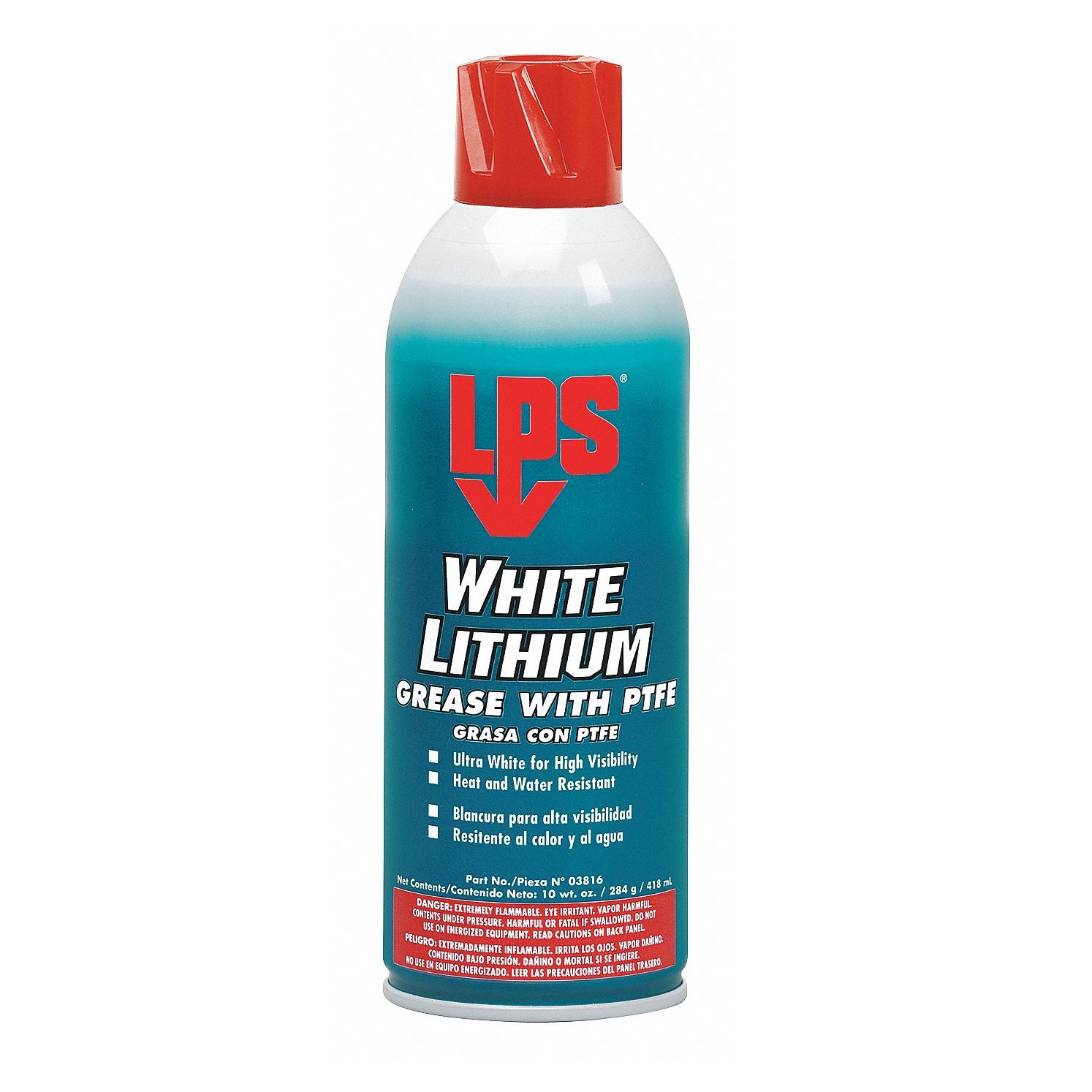 LPS White Lithium Grease with PTFE 10oz